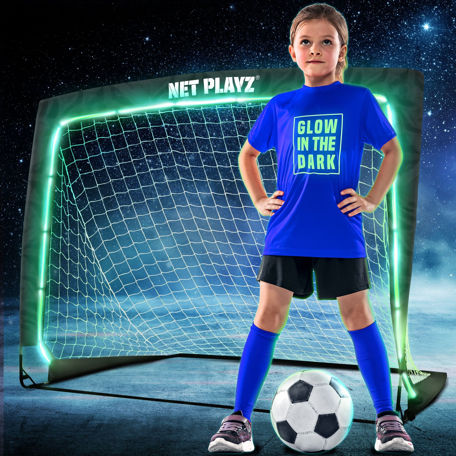 ILLUMINATED SOCCER GOAL | GLOWGAME PLAYZ MINI