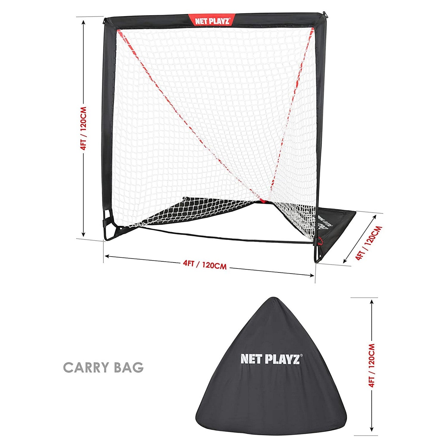 4FT LACROSSE GOAL |  EASY PLAYZ MINI  product image 4, NET PLAYZ, NetPlayz, Sports Equipment Supplier, Sports Training Equipment Supplier, sports equipment manufacturers, United States Of America, USA, Canada, Europe, Africa, hockey store, hockey equipment, hockey training aids, hockey accessories, best hocket training aids, best hockey swing training aids, best hockey swing aids, hockey swing training aids, hockey training equipment