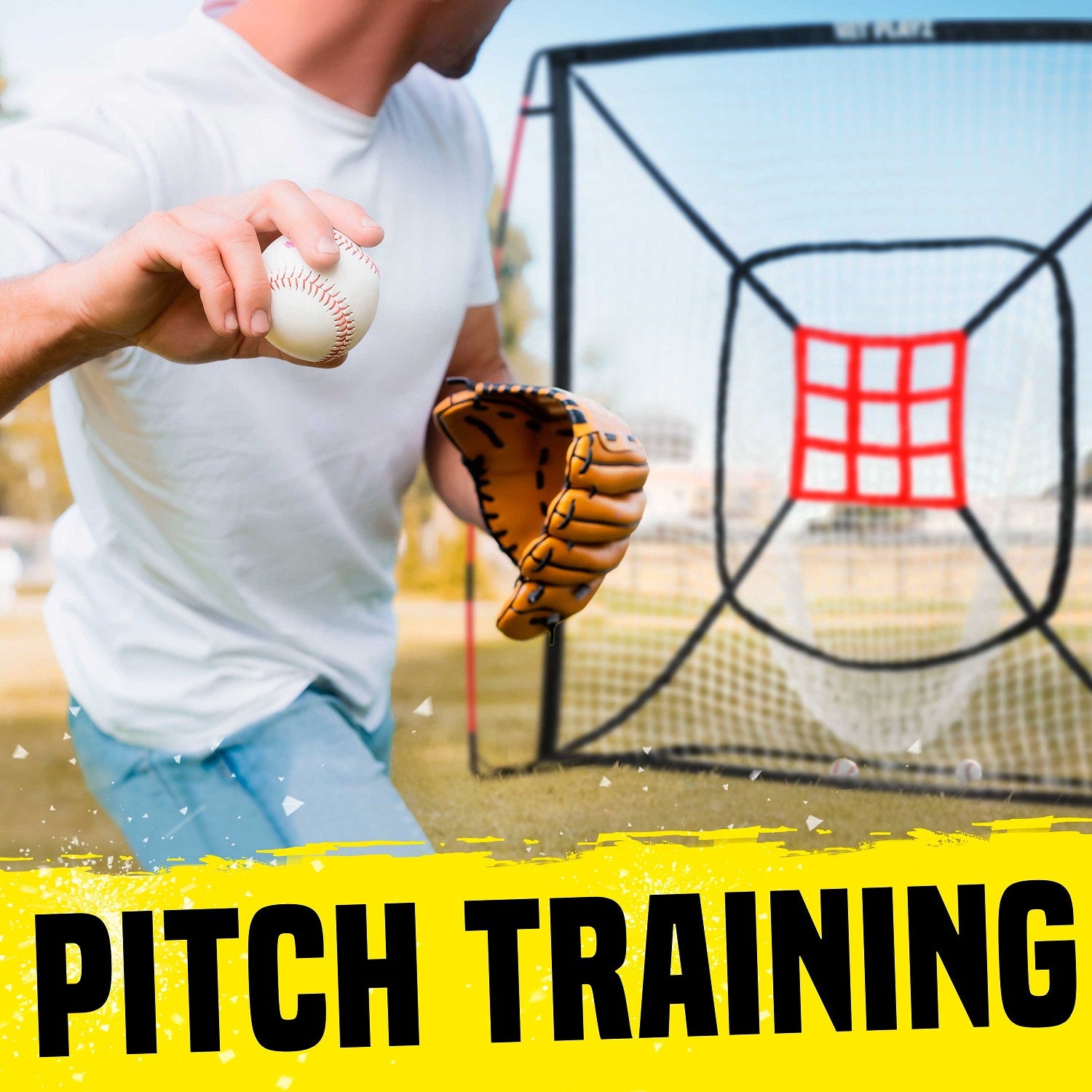 7FT HITTING NET | EASY PLAYZ MIDI lifestyle image, NET PLAYZ, NetPlayz, Sports Equipment Supplier, Sports Training Equipment Supplier, sports equipment manufacturers, United States Of America, USA, Canada, Europe, Africa, baseball training equipment, baseball training stuff, batting practice equipment, baseball batting practice equipment, batting practice devices, hitting practice equipment, baseball training aids, baseball practice equipment, baseball training tools, baseball coaching supplies