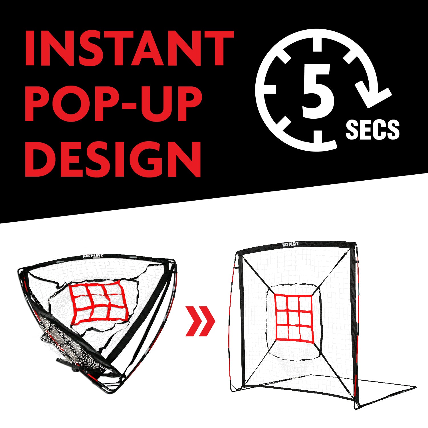 5FT POP-UP HITTING NET | EASY PLAYZ MINI pop up design feature, BASEBALL Equipment, NET PLAYZ, NetPlayz, Sports Equipment Supplier, Sports Training Equipment Supplier, sports equipment manufacturers, United States Of America, USA, Canada, Europe, Africa, baseball training equipment, baseball training stuff, batting practice equipment, baseball batting practice equipment, batting practice devices, hitting practice equipment, baseball training aids, baseball practice equipment, baseball training tools