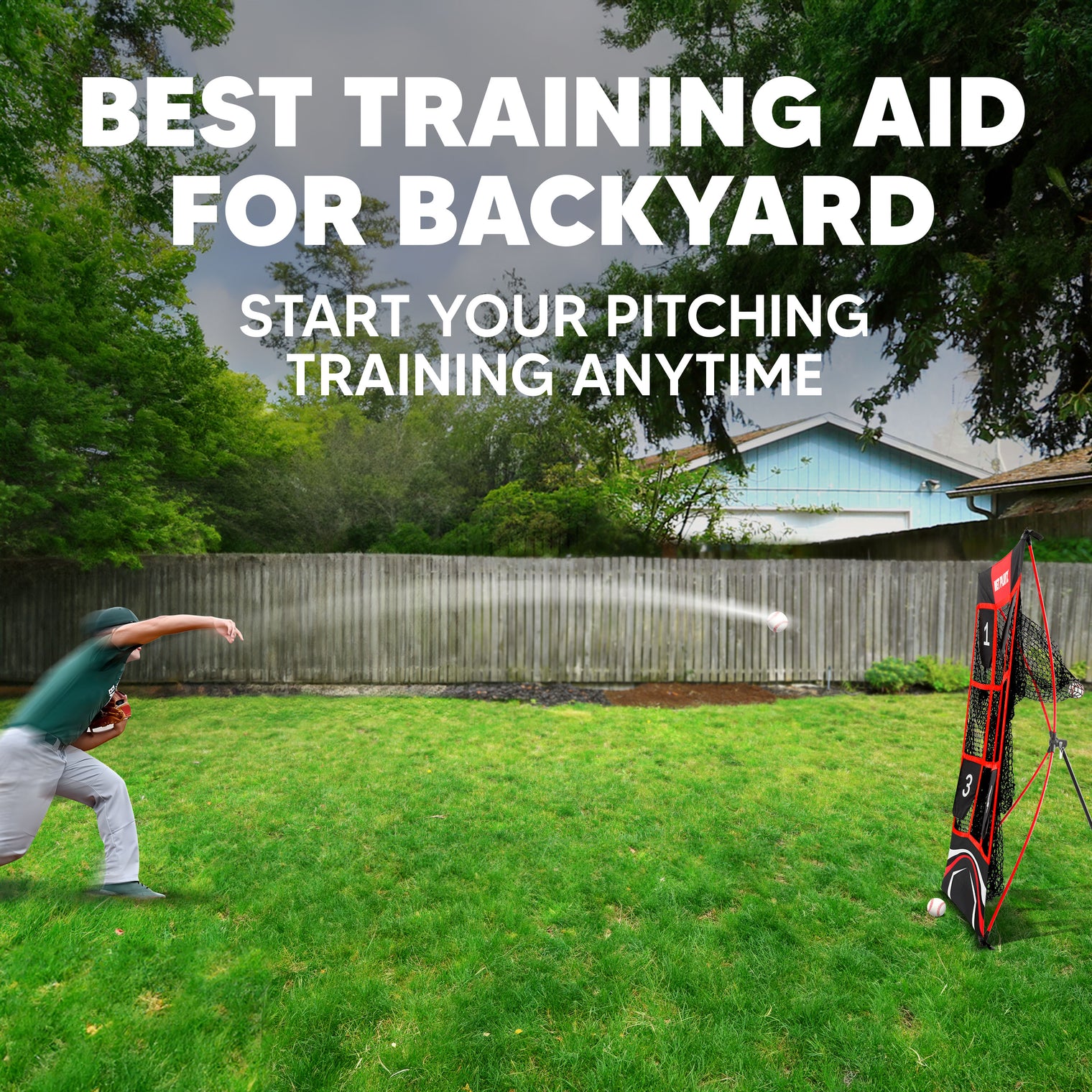 JUNIOR BASEBALL PITCHING STRIKE ZONE | ADVANCED PLAYZ Lifestyle image, NET PLAYZ, NetPlayz, Sports Equipment Supplier, Sports Training Equipment Supplier, sports equipment manufacturers, United States Of America, USA, Canada, Europe, Africa, baseball training equipment, baseball training stuff, batting practice equipment, baseball batting practice equipment, batting practice devices, hitting practice equipment, baseball training aids, baseball practice equipment, baseball training tools