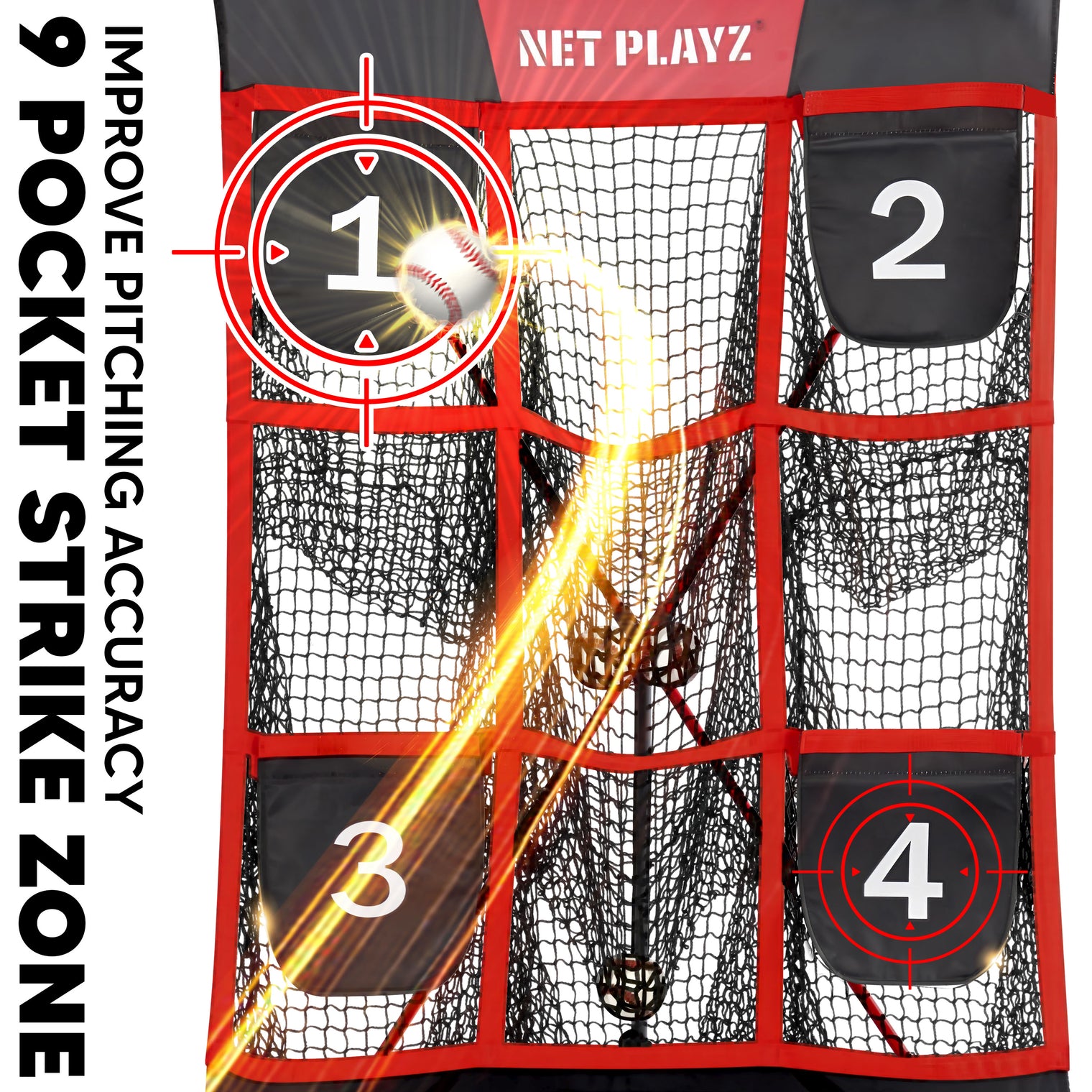 JUNIOR BASEBALL PITCHING STRIKE ZONE | ADVANCED PLAYZ image 2, NET PLAYZ, NetPlayz, Sports Equipment Supplier, Sports Training Equipment Supplier, sports equipment manufacturers, United States Of America, USA, Canada, Europe, Africa, baseball training equipment, baseball training stuff, batting practice equipment, baseball batting practice equipment, batting practice devices, hitting practice equipment, baseball training aids, baseball practice equipment, baseball training tools