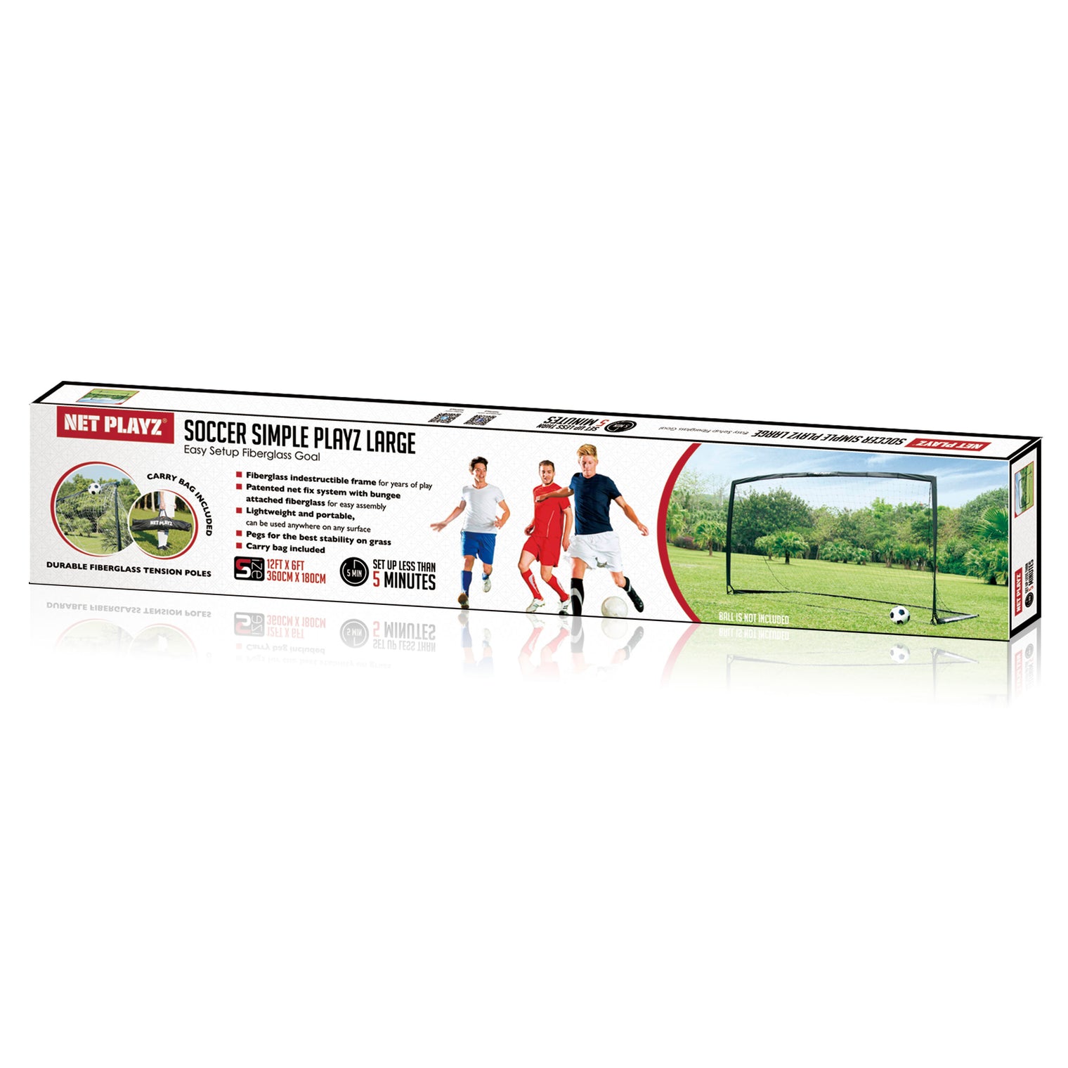 12FT FIBERGLASS SOCCER  GOAL | RAPID PLAYZ MAX