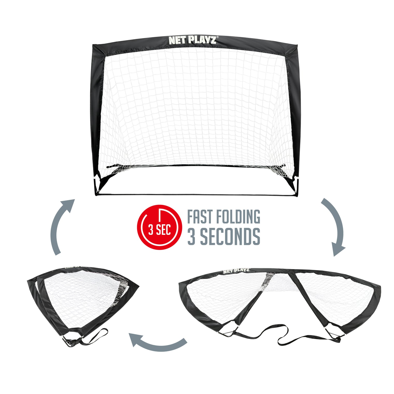 4FT TWIN POP-UP SOCCER GOALS | EASY PLAYZ