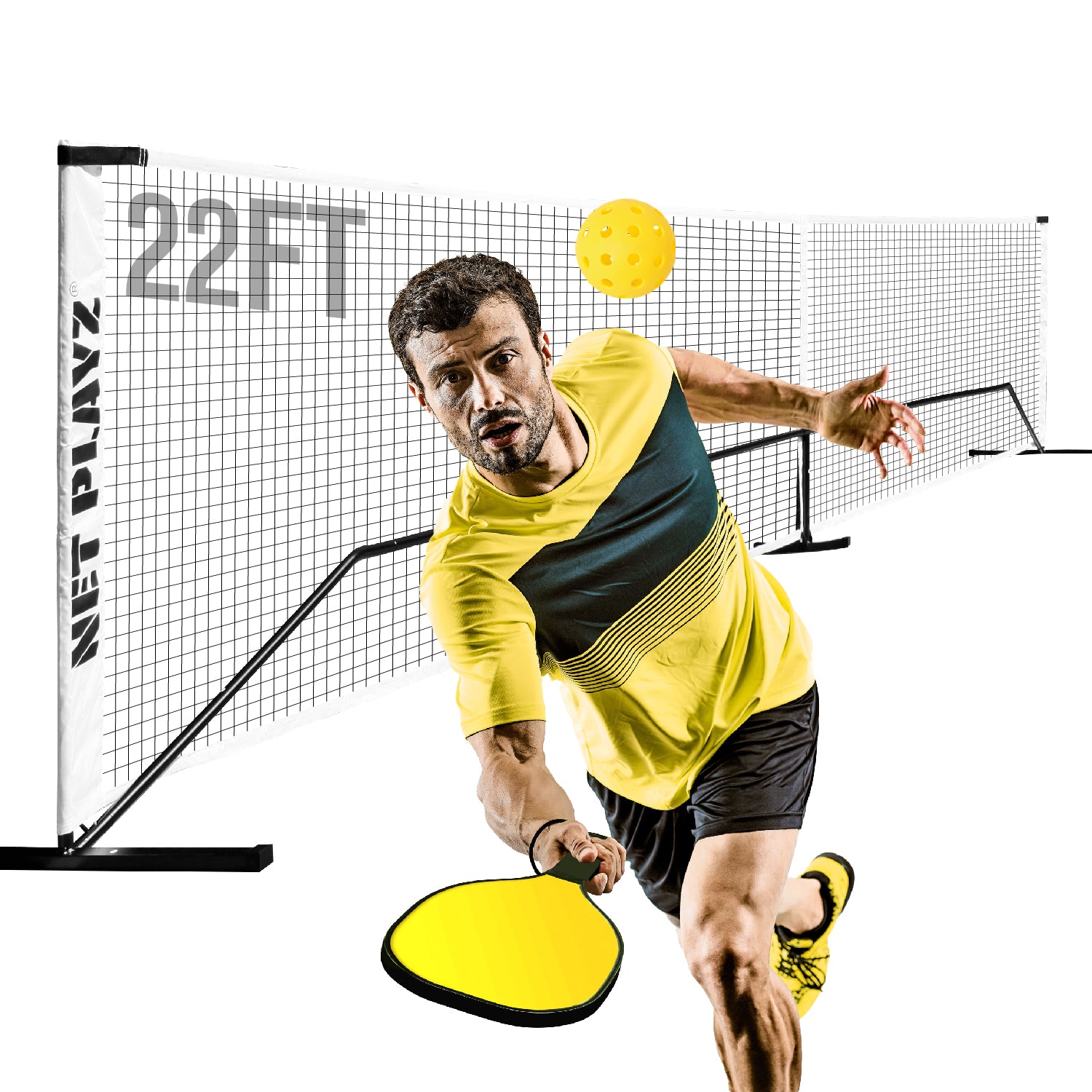 FULL SIZE PICKLEBALL NET | ADVANCED PLAYZ product image 3, NET PLAYZ, NetPlayz, Sports Equipment Supplier, Sports Training Equipment Supplier, sports equipment manufacturers, USA, Canada, tennis training equipment, tennis training device, tennis training accessories, tennis equipment training, tennis practice equipment, tennis equipment for practice, tennis practice accessories, tennis practise equipment, tennis training aids, padel training equipment, pickleball training equipment