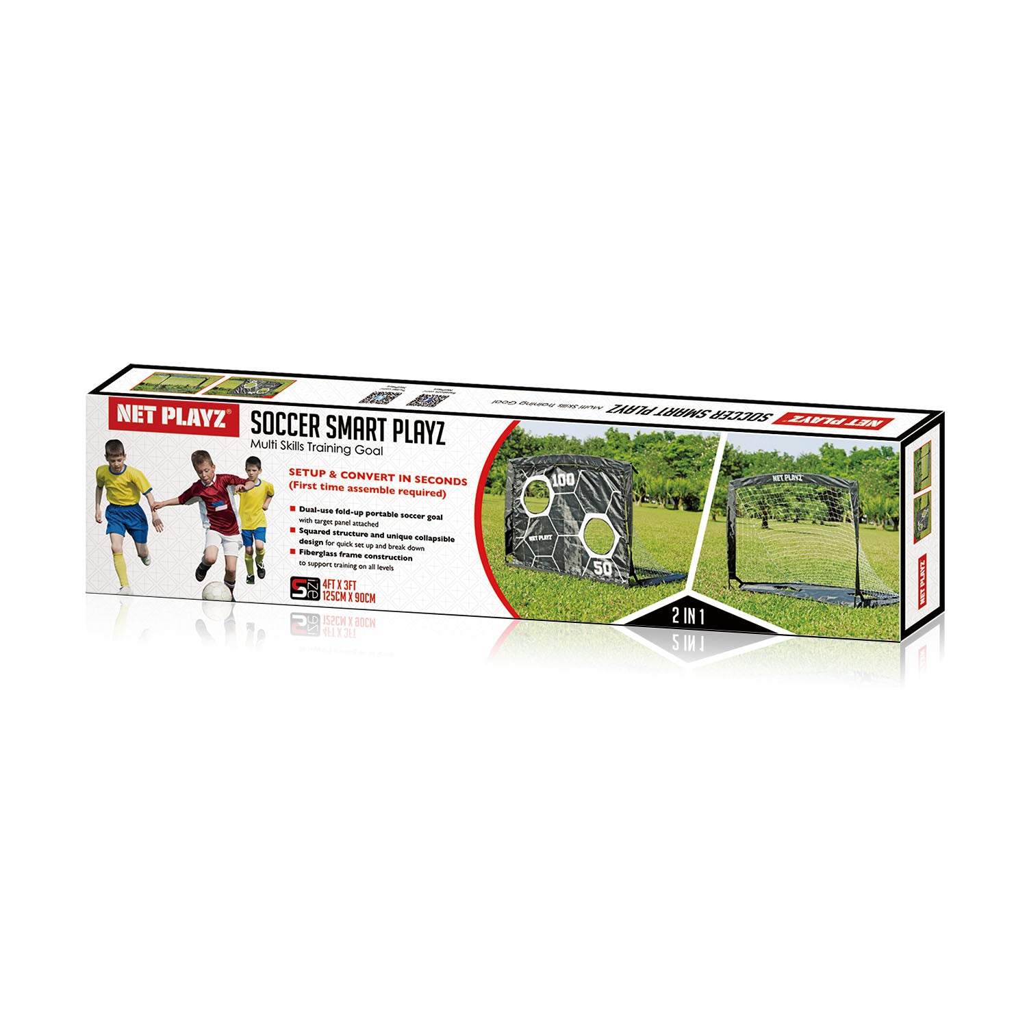2-IN-1 PRECISION SOCCER GOAL AND TARGET TRAINER | SMART PLAYZ