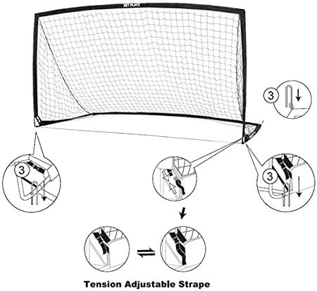 9FT FIBERGLASS SOCCER  GOAL | RAPID PLAYZ MIDI